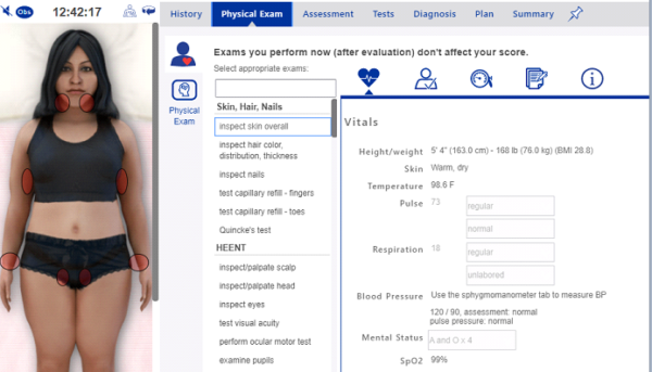 NRNP 6541 Week #10 iHuman - Angela Cortez iHuman (17-year-old female with fatigue)